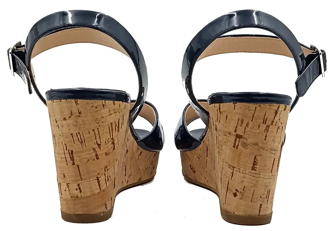 Prada Damenwedges dunkelblau Gr. 38 – Bild 3