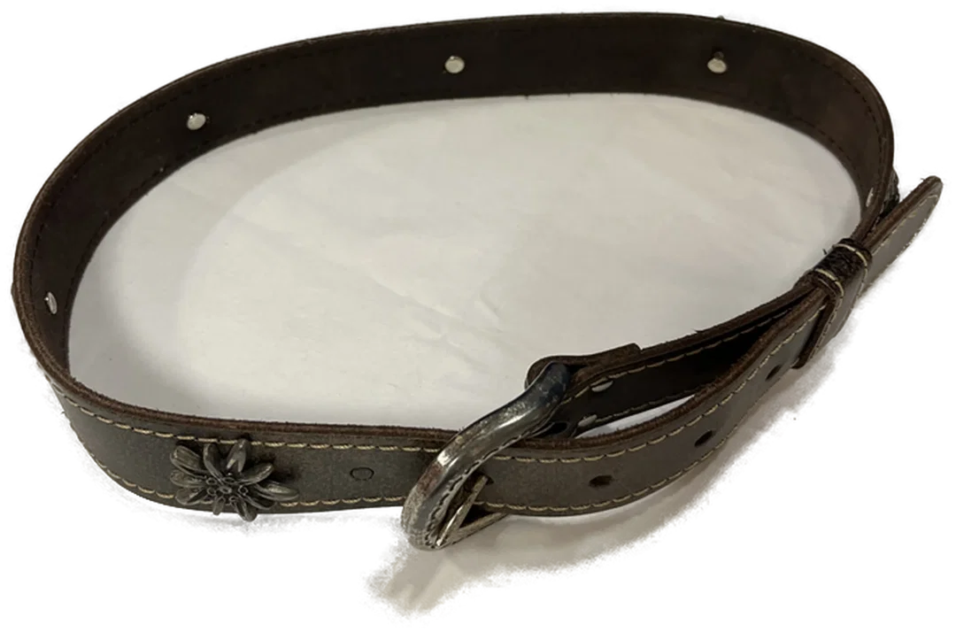 Trachtengürtel Leder braun – Bild 2