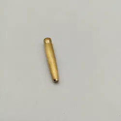 Mini-Füllhalter, gebürstete Oberfläche, vergoldet, No-Name, Edelstahlfeder  - Bild 3