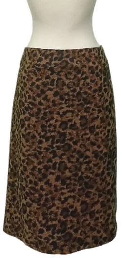 Betty Barclay Damen Midirock Leoprint schwarz / braun Gr. XL - Bild 2