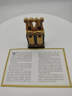 Goldener Behälter in Form einer Doppelkartusche Porzellan & Zertifikat von Franklin Mint | Limitierte Rarität - Bild 9