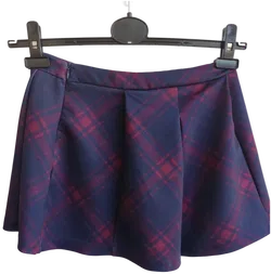 Kinderrock lila kariert -  Gr. 158/XL  - Bild 2