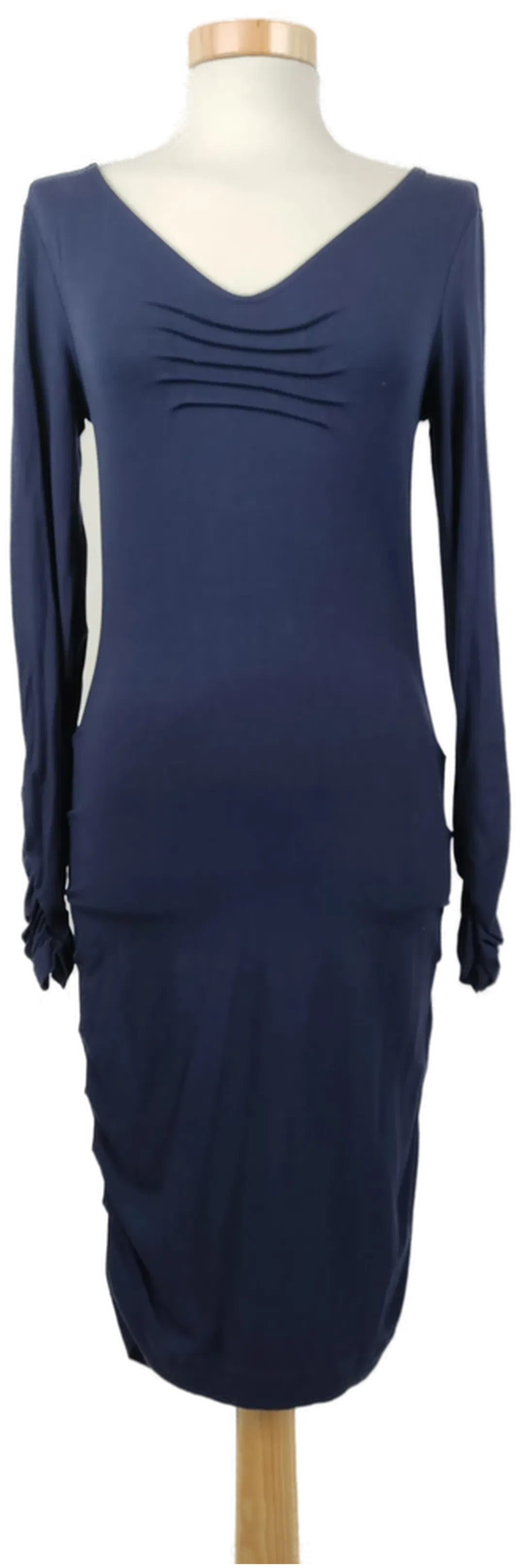 Jones figurbetontes Langarm Abend- Cocktail-Kleid dunkelblau - S/36 - Bild 4