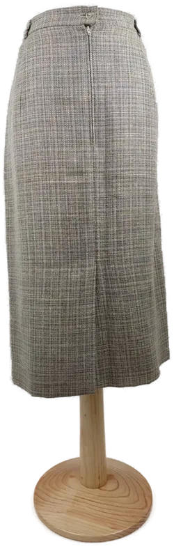 Rock 'Rehli', mit Zipp, Bund und Gummizugeinsatz, beige/schwarz karriet, Größe 46 - Bild 3