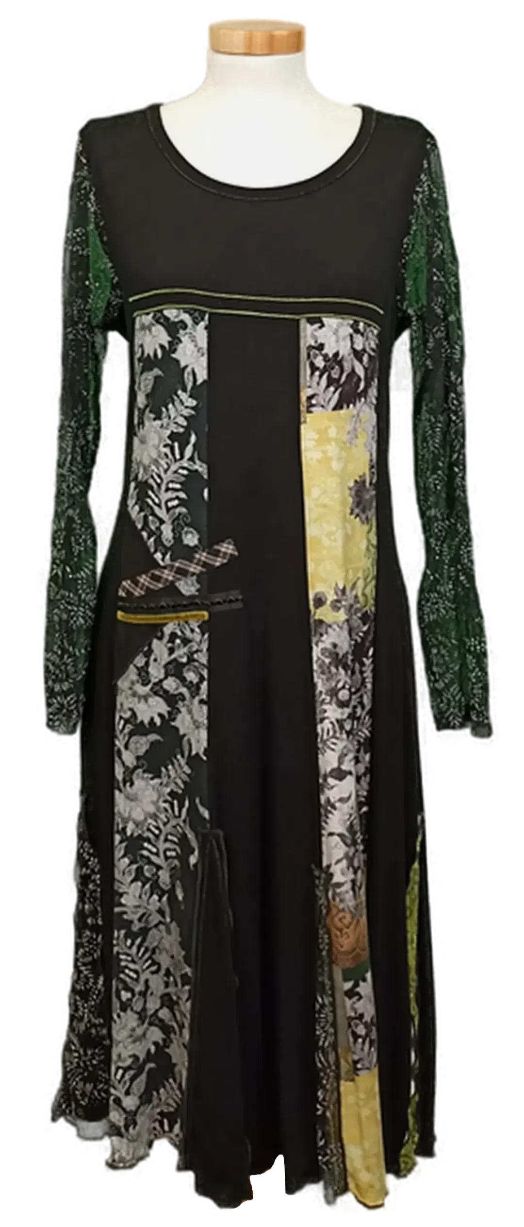 Pause Cafe Damen Midikleid schwarz gemustert Gr. 42 - Bild 1