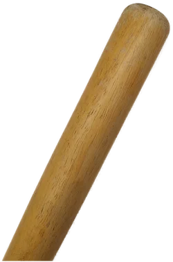 Baseball Schläger aus Holz - mit rotem Griff / robust! - Bild 3