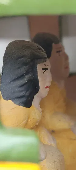 Keramik Chiva-Bus 'Colombia'  |  Handbemalt Folklore - Bild 9