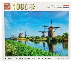 King Puzzle 1000 Teile Windmühlen (OVP)  - Bild 2