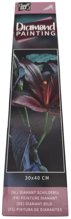 Craft ID Diamond Painting, Motiv Lilie, 30x40 cm