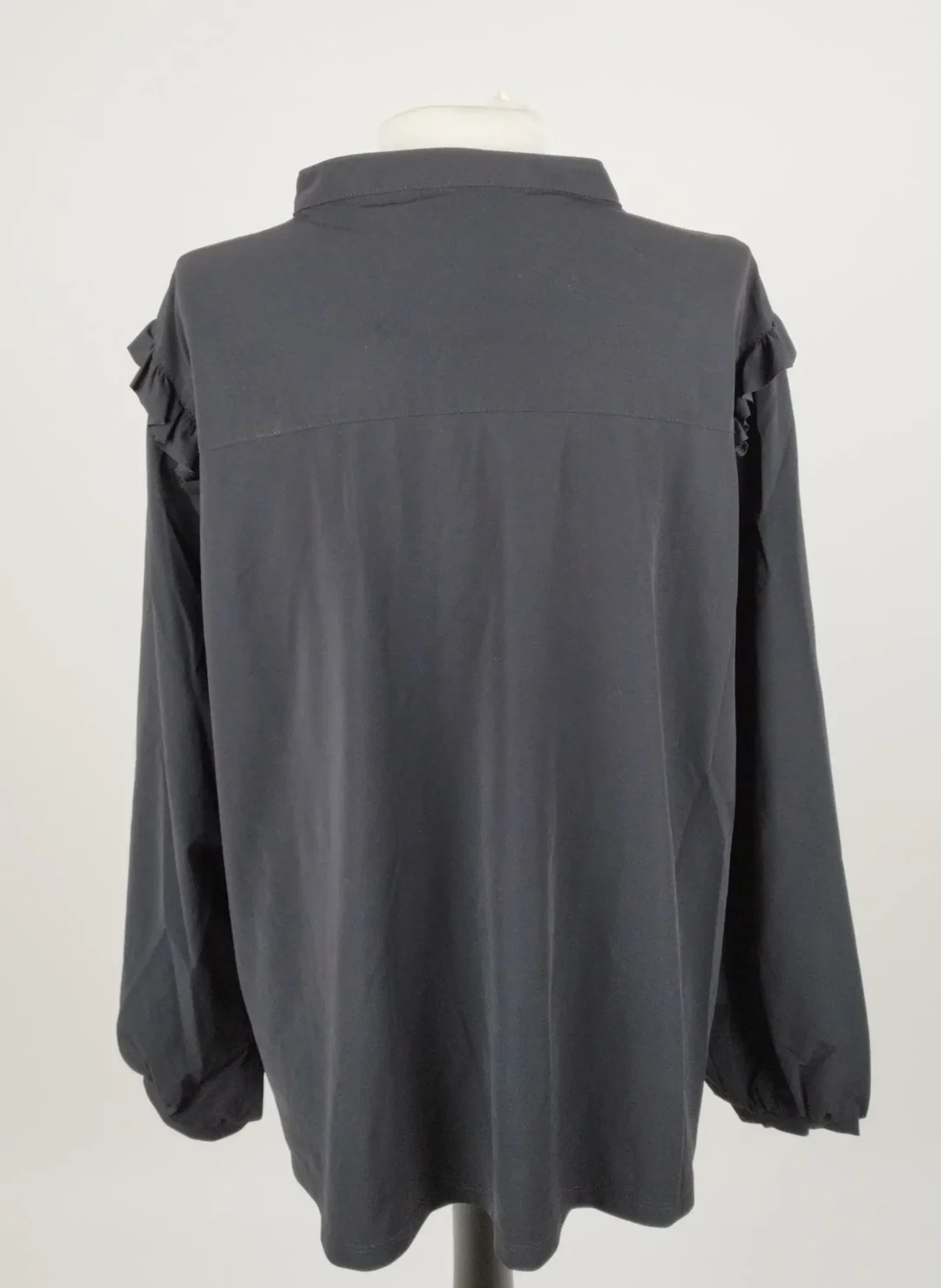 Klassische PENN&INK Bluse Schwarz - Gr. 42 / 72% Polyamid, 28% Elasthan – Bild 3