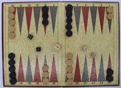 Backgammon Schmidt International – Komplettes Brettspiel ca. 36 x 26,5 cm, Vintage - Bild 2