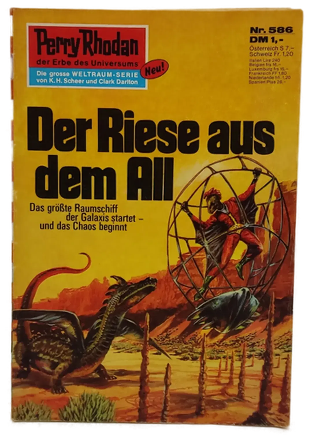 Romanheft Perry Rhodan Der Riese aus dem All Erstauflage Nr.586 - Bild 1