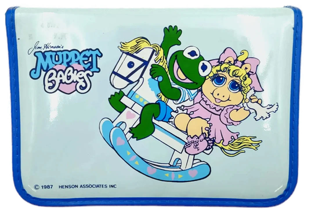 Jim Henson’s Muppet Babies Vintage Federmäppchen blau gemustert - Bild 1