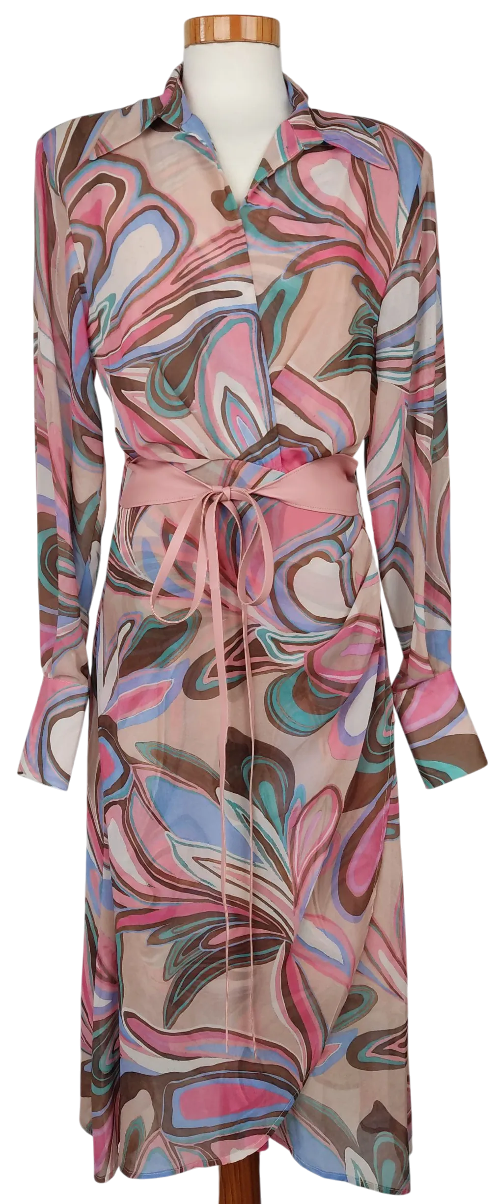 Maryley Damen Maxikleid, rosa - Gr. S  - Bild 4