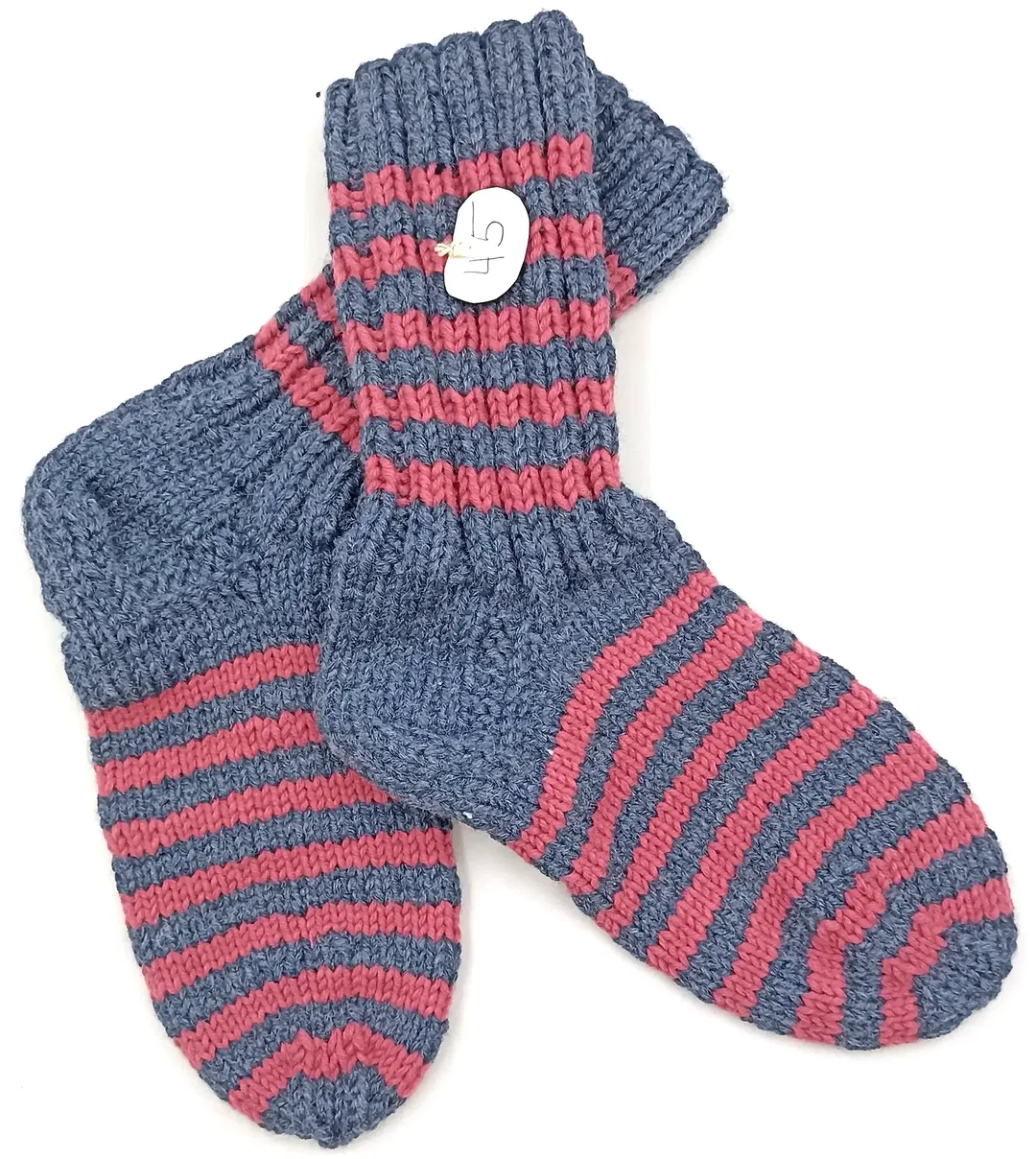 Handgestrickte Wollsocken Gr. 45 - Bild 1