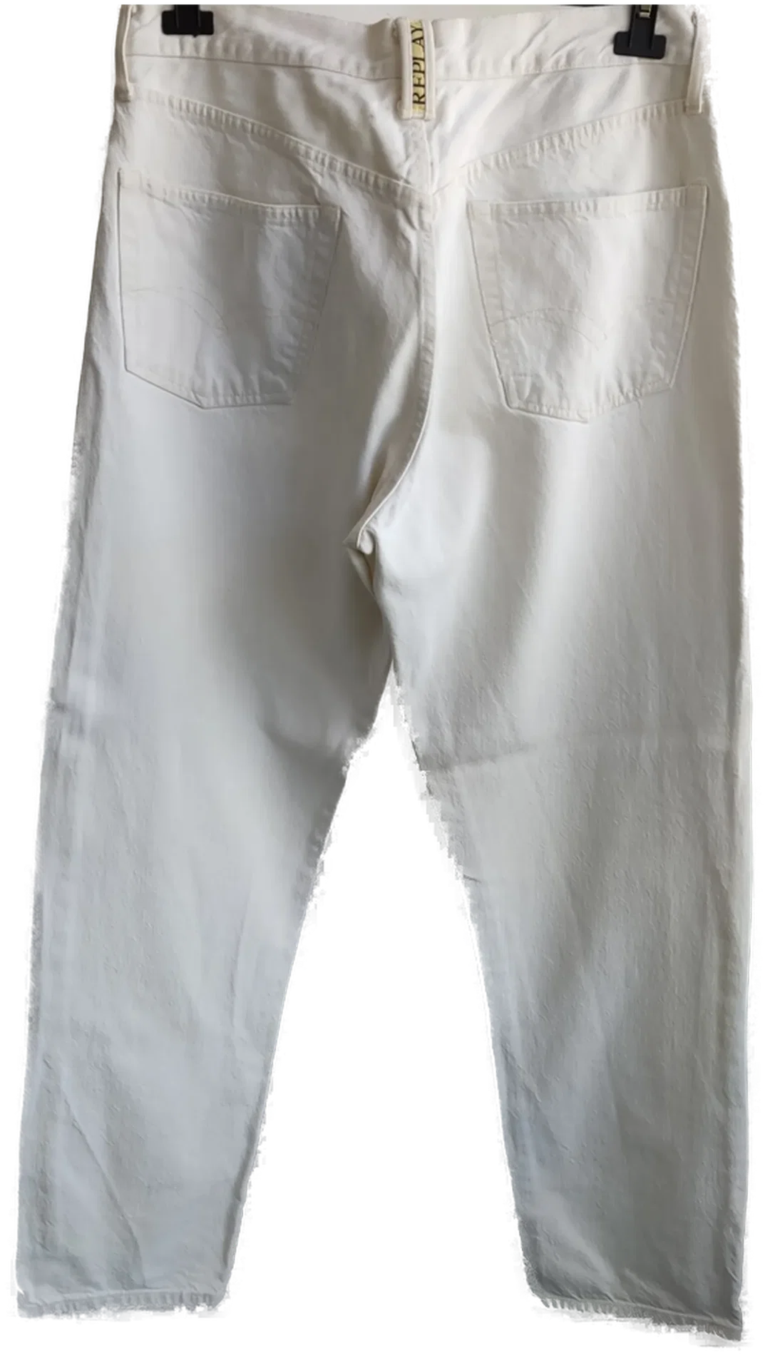 REPLAY Herrenjeans Regular 901 weiß mit Knopfleiste - Gr. W36 – Bild 2