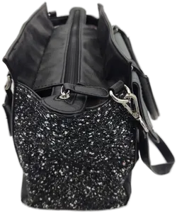 Catwalk Damen Handtasche - schwarz mit Glitzer  - Bild 3