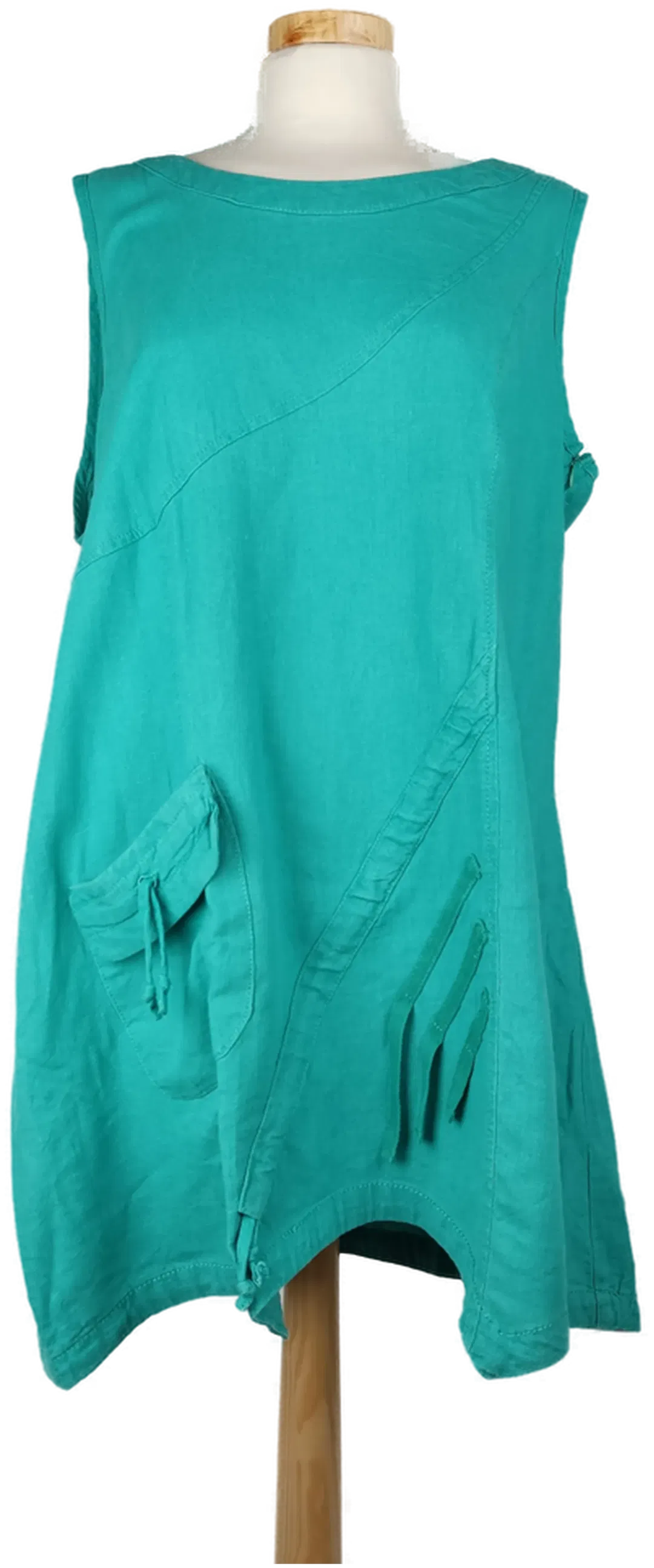  Gina Laura Damen Mini-Sommerkleid türkis - L/40 - Bild 1