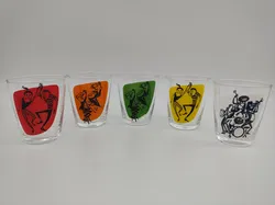 Gläser set mit Jazz und Swing Motiven - Bild 5