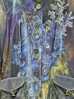 ETOILE DU MONDE Damen Jacke, blau - Gr. S – Vorschau 6