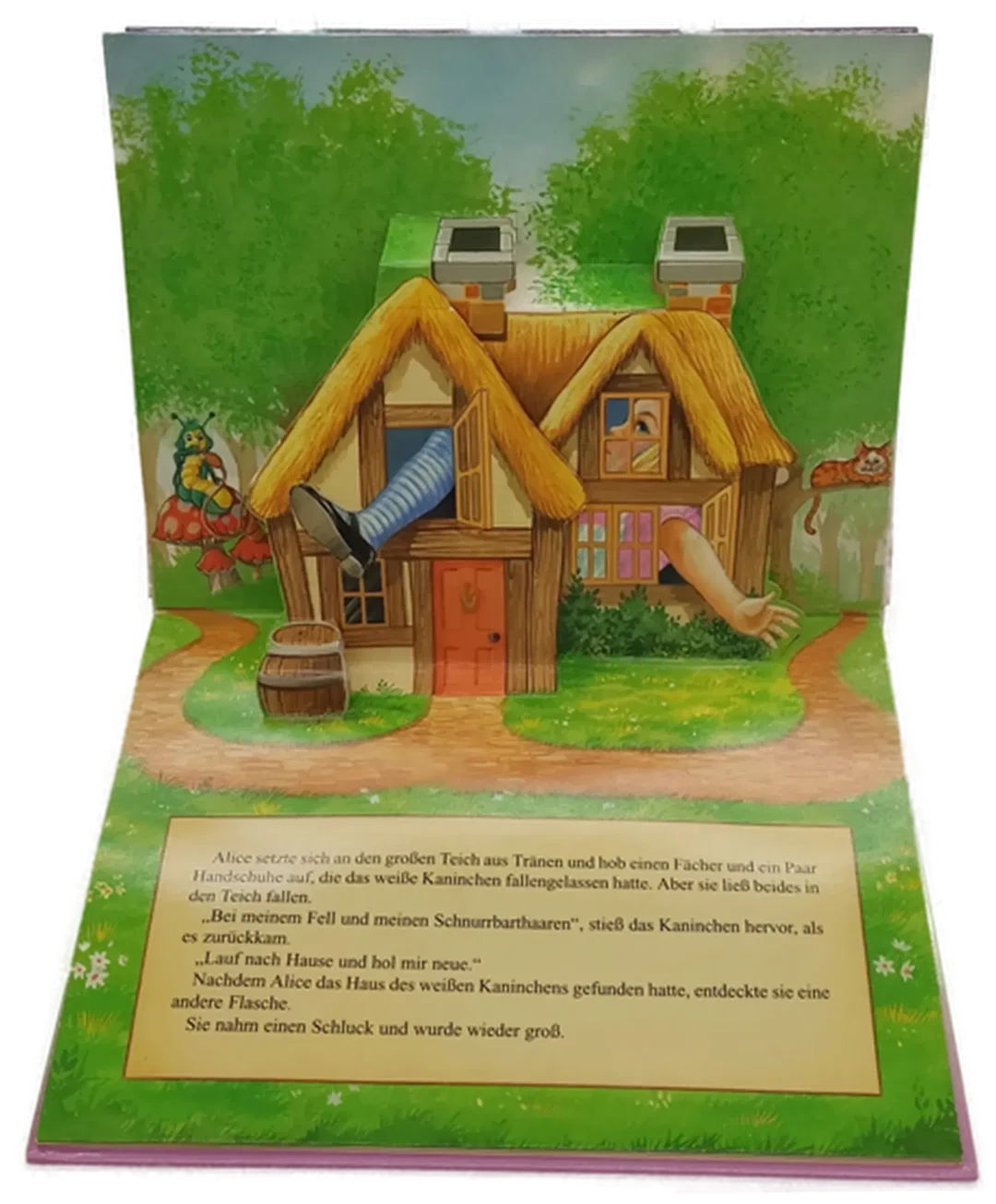 2 Stück Aufklapp-Bilderbücher (Pop-up-Buch) "Alice im Wunderland" und "Der gestiefelte Kater" – Bild 5