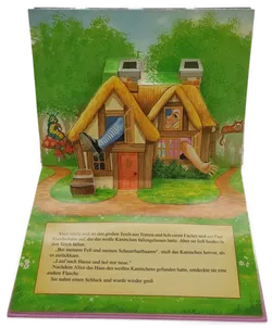 2 Stück Aufklapp-Bilderbücher (Pop-up-Buch) 