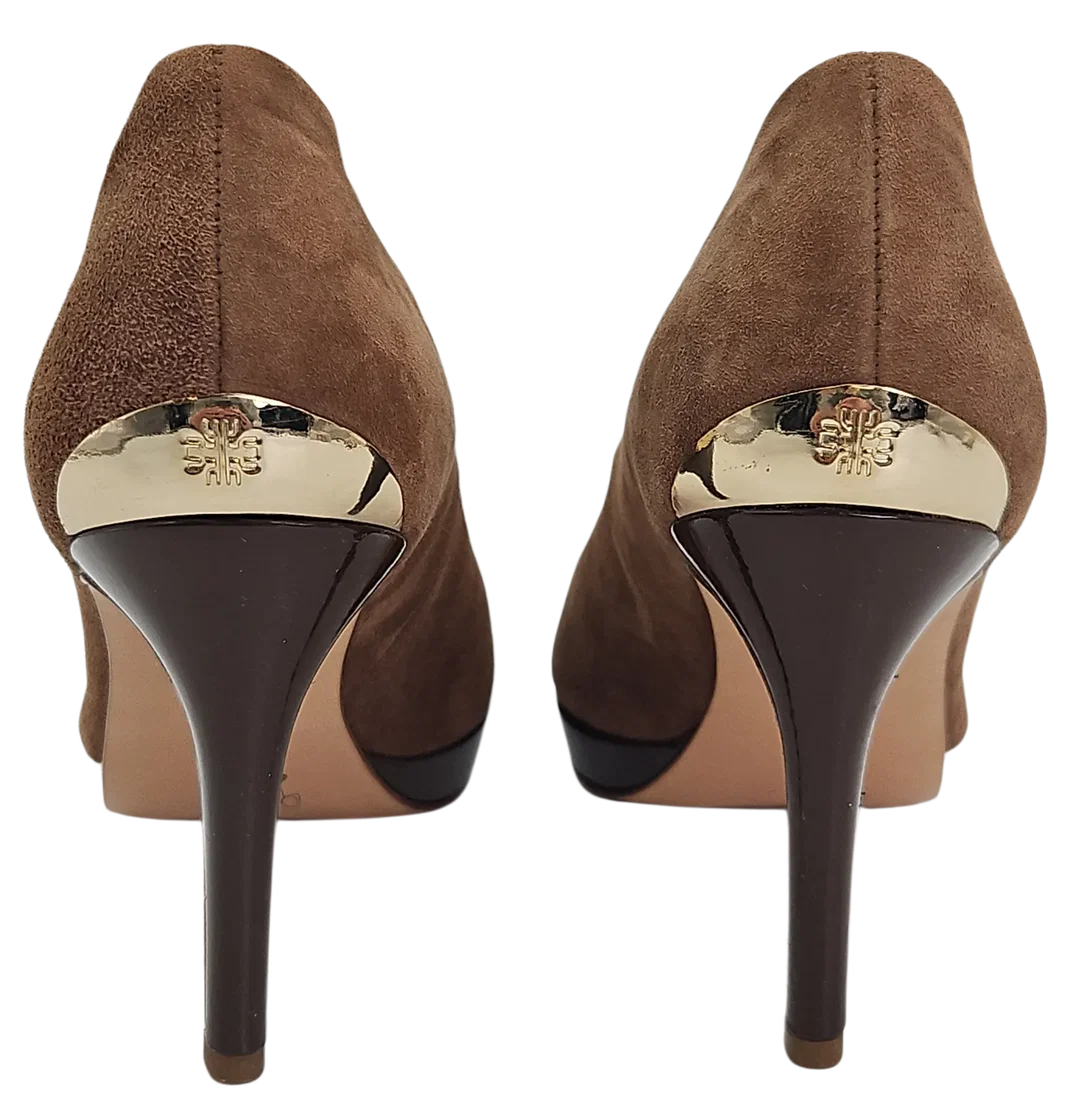 Högl Damen Veloursleder Pumps, braun - EU 37,5 – Bild 4