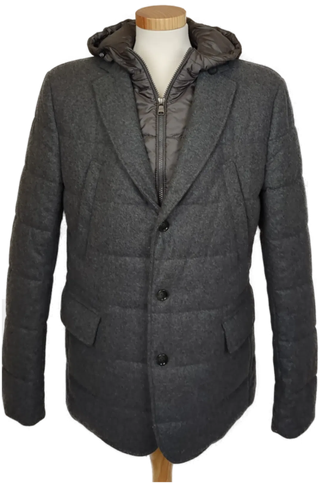 Boss Herren Winterjacke grau Gr. 50 - Bild 4