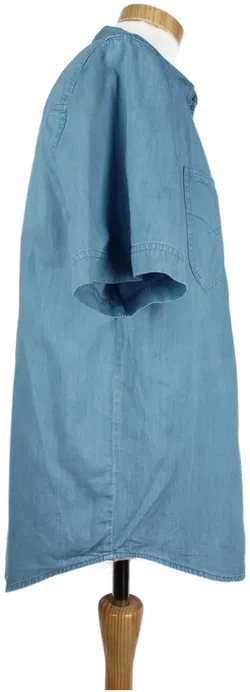 Burberry Herrenhemd kurzarm blau - S/46 - Bild 3