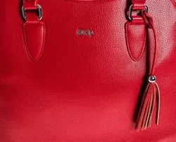 Henkeltasche Socha rot mit herausnehmbaren Laptopfach  - Bild 3