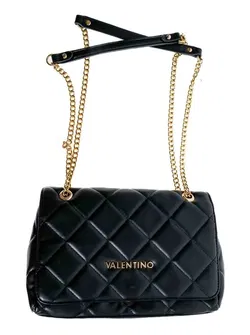 Mario Valentino Umhängetasche schwarz, gesteppte Chain Bag - Bild 3