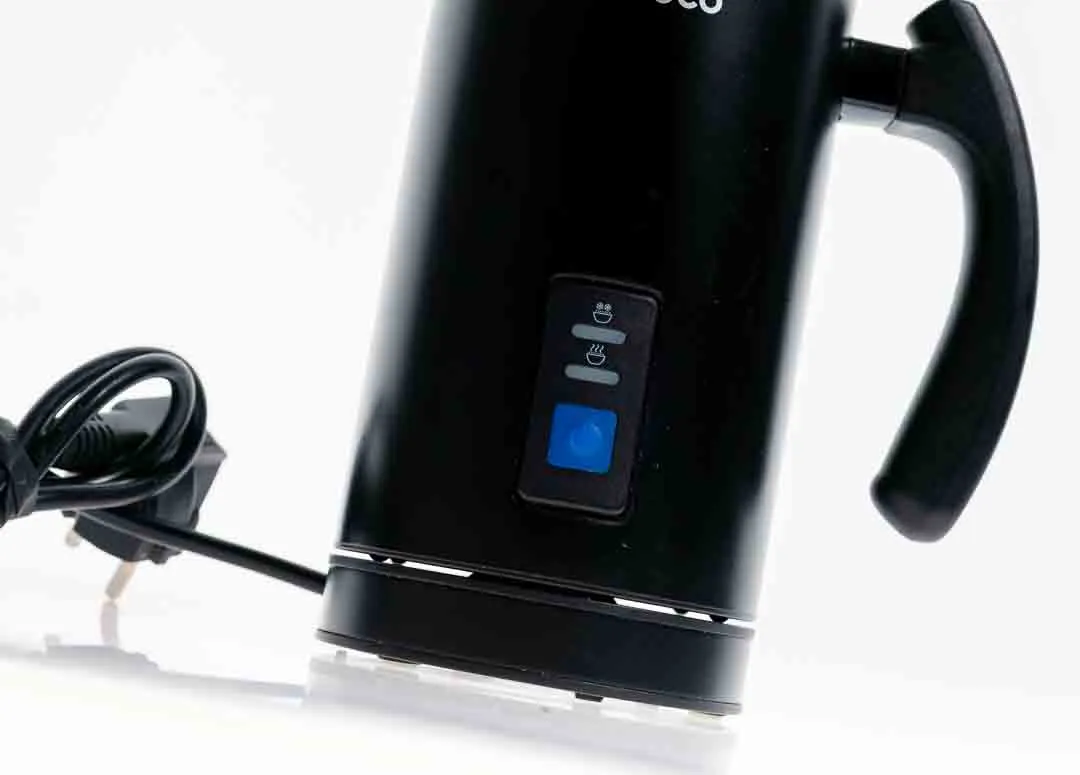 Miroco Elektrischer Milchaufschäumer Schwarz mit Heizfunktion – Bild 2