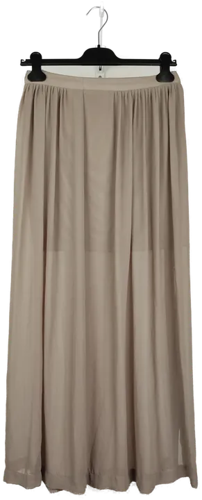 H&M Damenrock braun lang seitlich geschlitz - 36/S - Bild 1