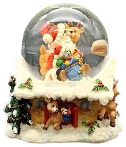 Schneekugel Weihnachtsdekoration mit Sound - Bild 3
