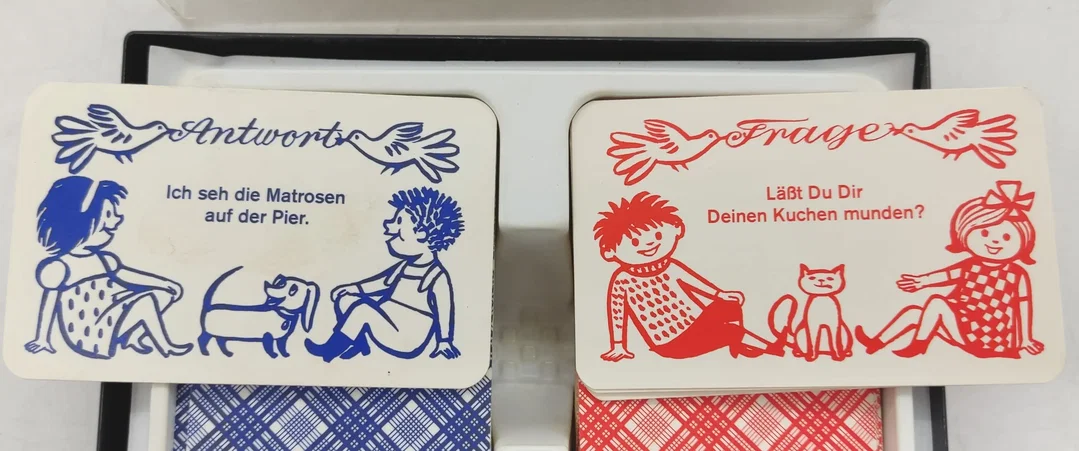 Schmid 65025 Kunterbunter Reimsalat Ein Frage und Antwortspiel 65025 /Kartenspiel aus den 70er – Bild 3