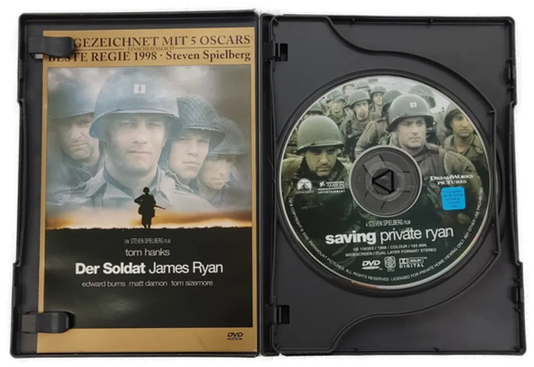 DVD 2 Disc´s "Der Soldat James Ryan" mit Tom Hanks, Edward Burns, Matt Domen, Tom Sizemore – Bild 3