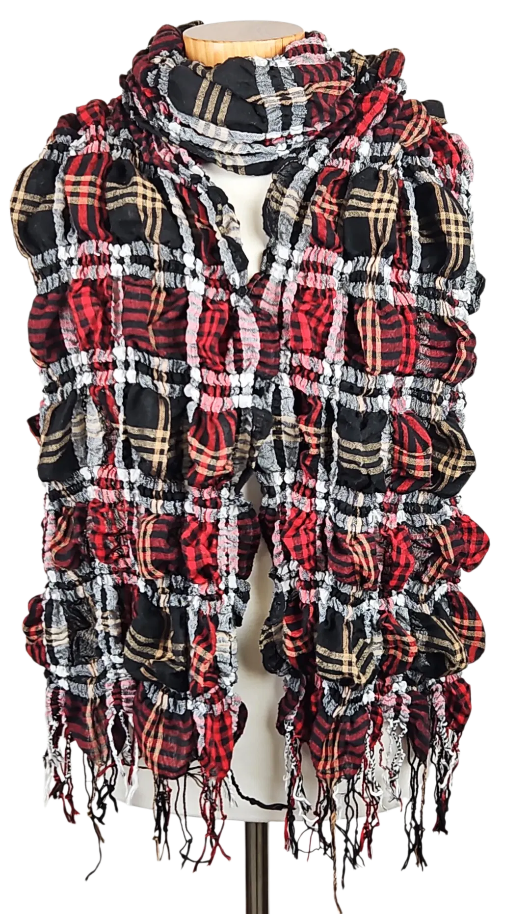 Schal Damen - kariert/ multicolor - Bild 4