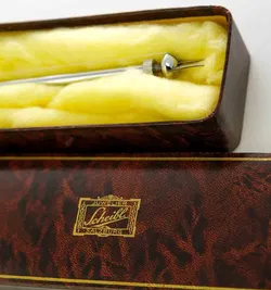 Sterling Denmark Käse‑Serviergabel 22,5 cm in Schachtel vom Juwelier Scheibl Käseschneider - Bild 2