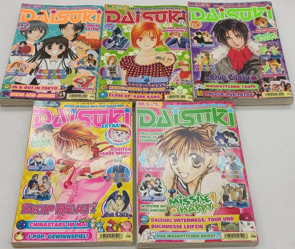 Buch Daisuki Heft 1 bis 8 (Feb 2003 bis Sep 2003) Mega-Manga-Mix für Mädchen Manga/Comic – Bild 3