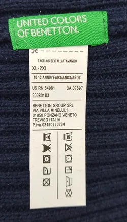 United Colors of Benetton Kindermütze dunkelblau Gr. XL-2XL - Bild 3