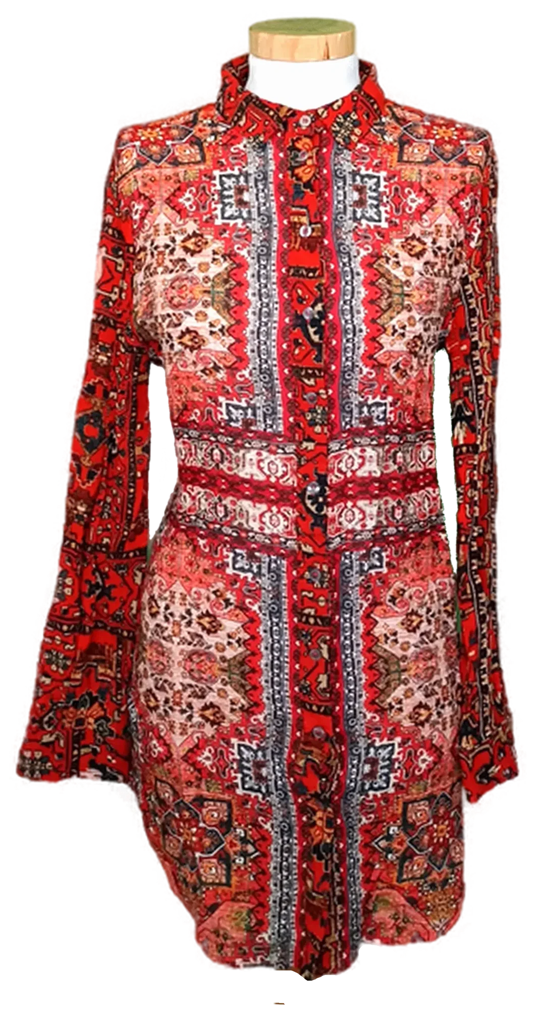 Desigual Damen Bluse rot gemustert Gr. M - Bild 4