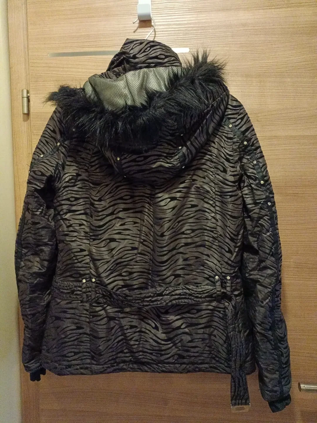 Safine by Etirel Damen Winterjacke braun-schwarz Gr. 38 - Hochwertige gestreifte Winterjacke – Bild 15