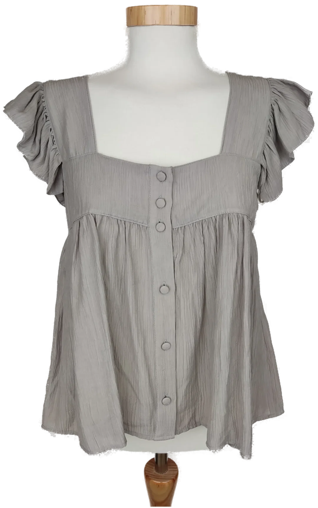 [NEU] Zara Damen Top grau/beige - S/36 - Bild 4