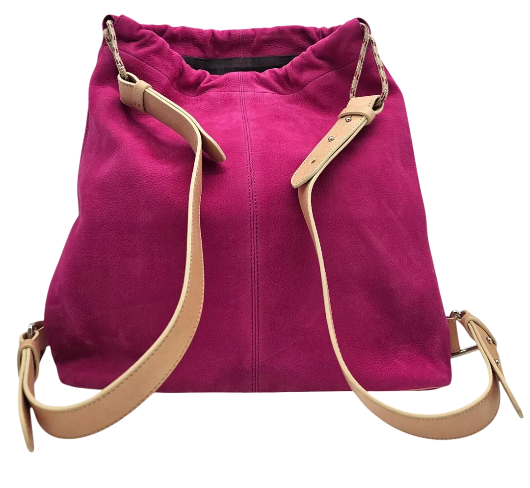 Max V. Koenig Damen Lederrucksack, pink - Bild 1