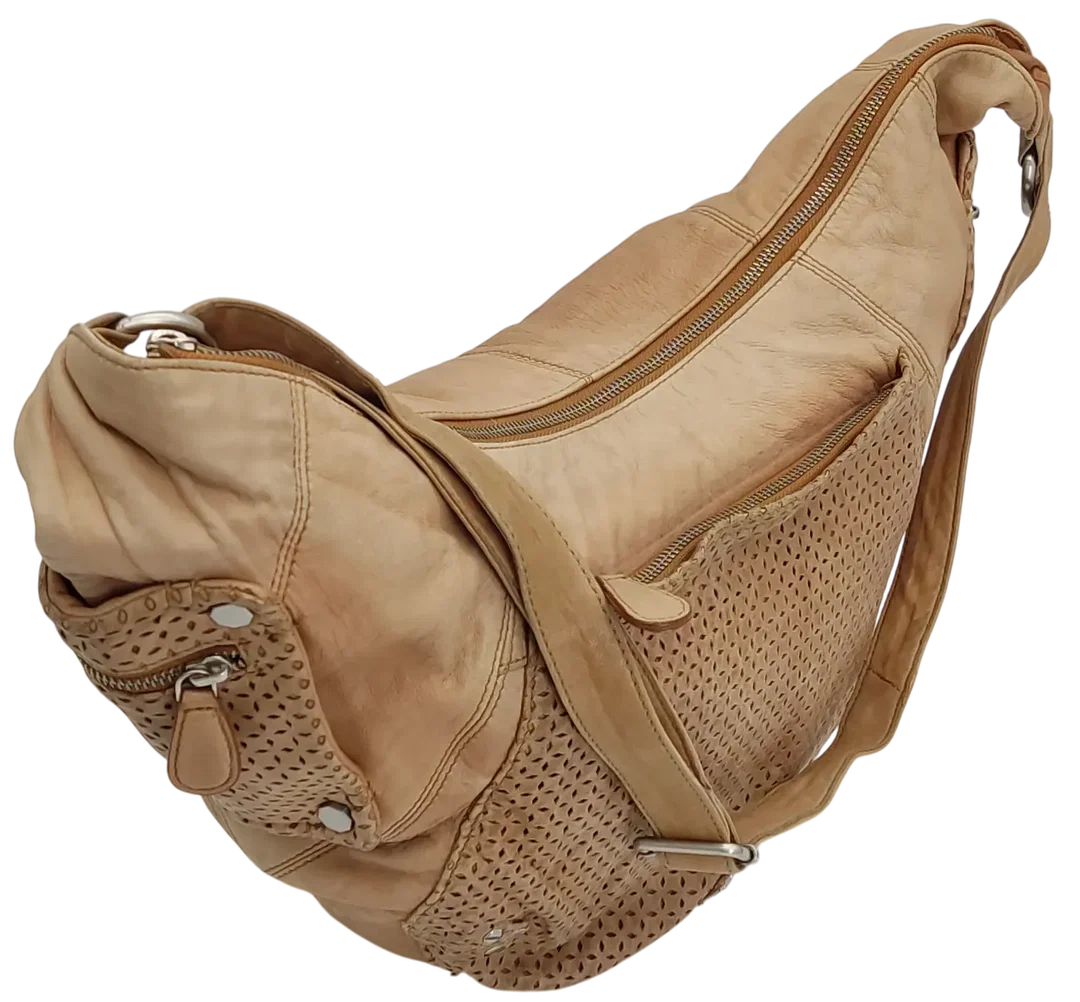 Steffi's Pick - ZOÉ LU Damen Leder Umhängetasche, braun – Bild 3