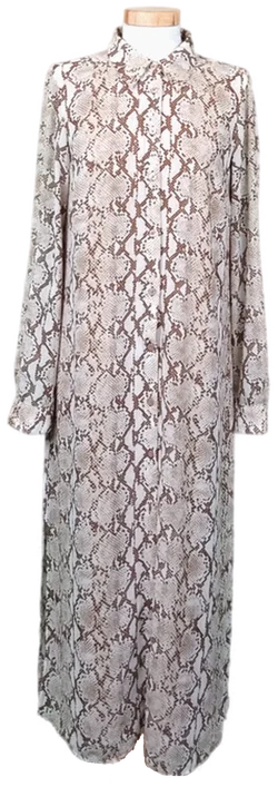 Michael Kors Maxikleid schlangenoptik braun/beige Gr. XS - Bild 1