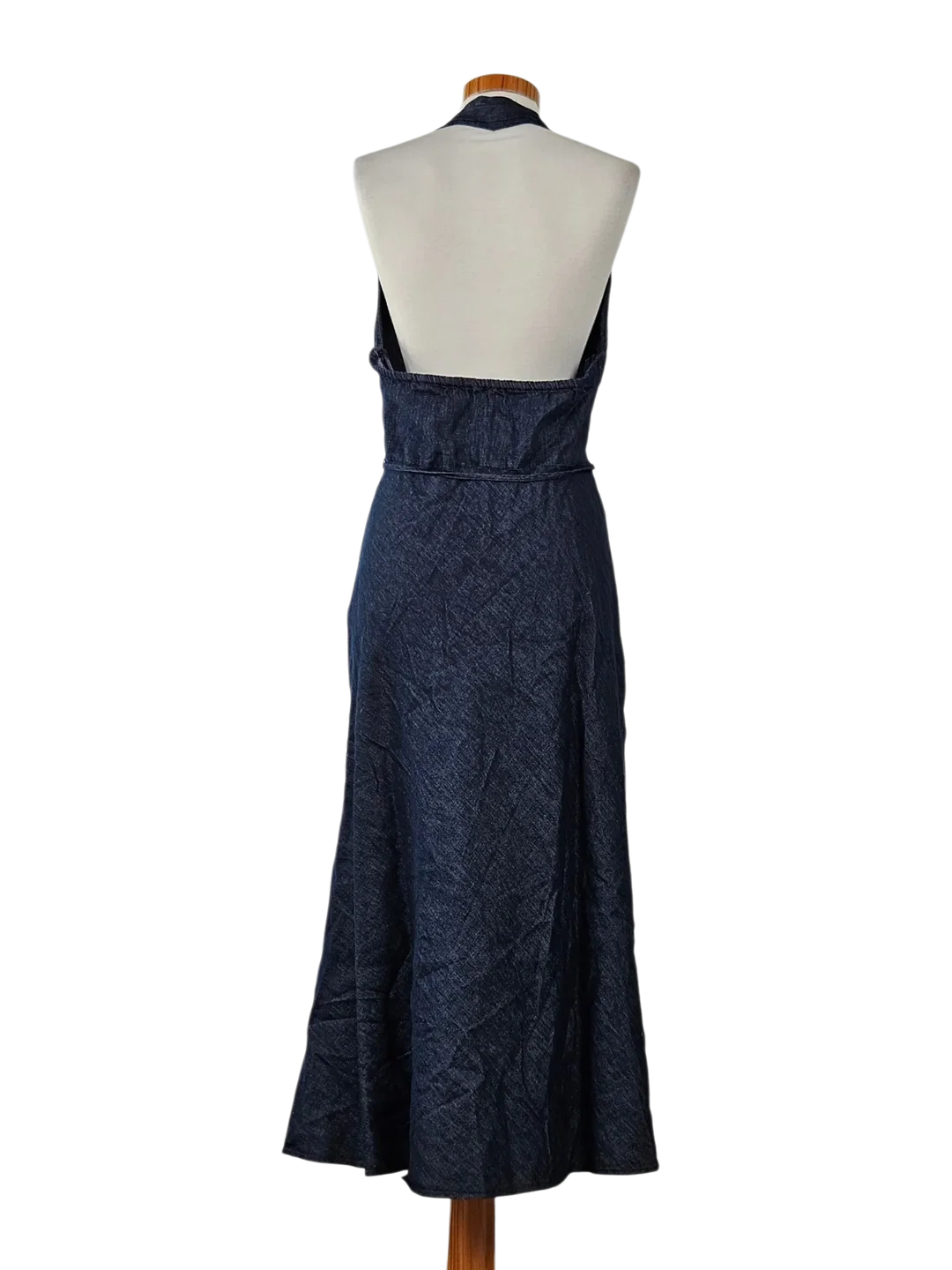 ZARA Damen Maxikleid, jeansblau - Gr. L / 40  – Bild 2