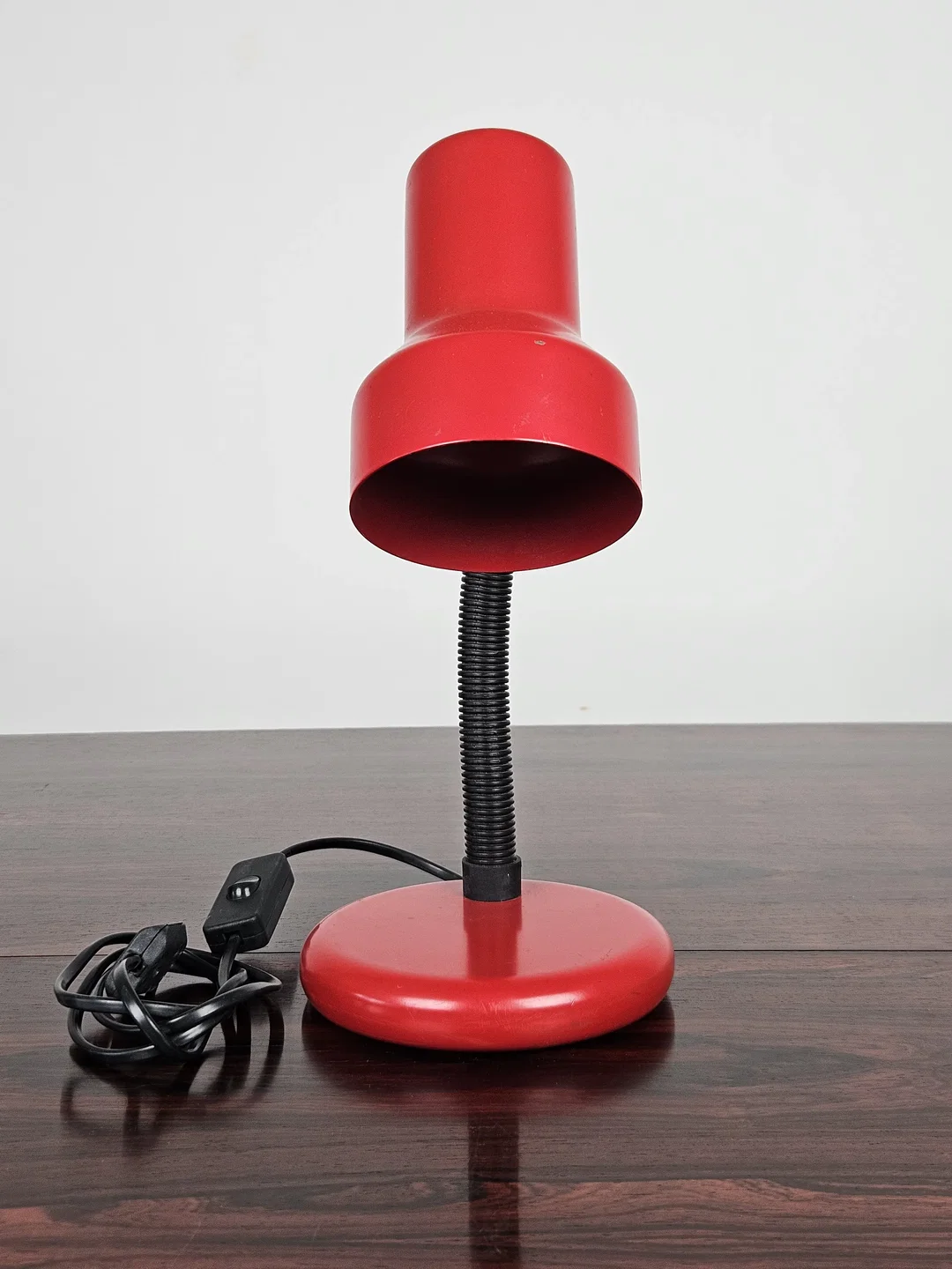 Vintage Tischlampe, rot - Höhe ca. 36 cm  – Bild 2