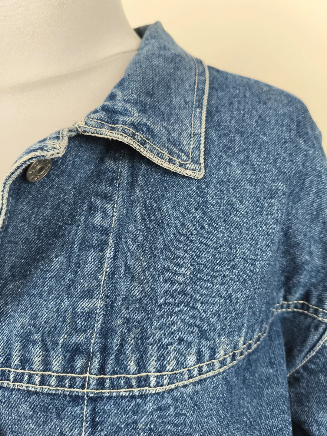 Jeansjacke Vintage, 80er, Gr. M – Bild 3