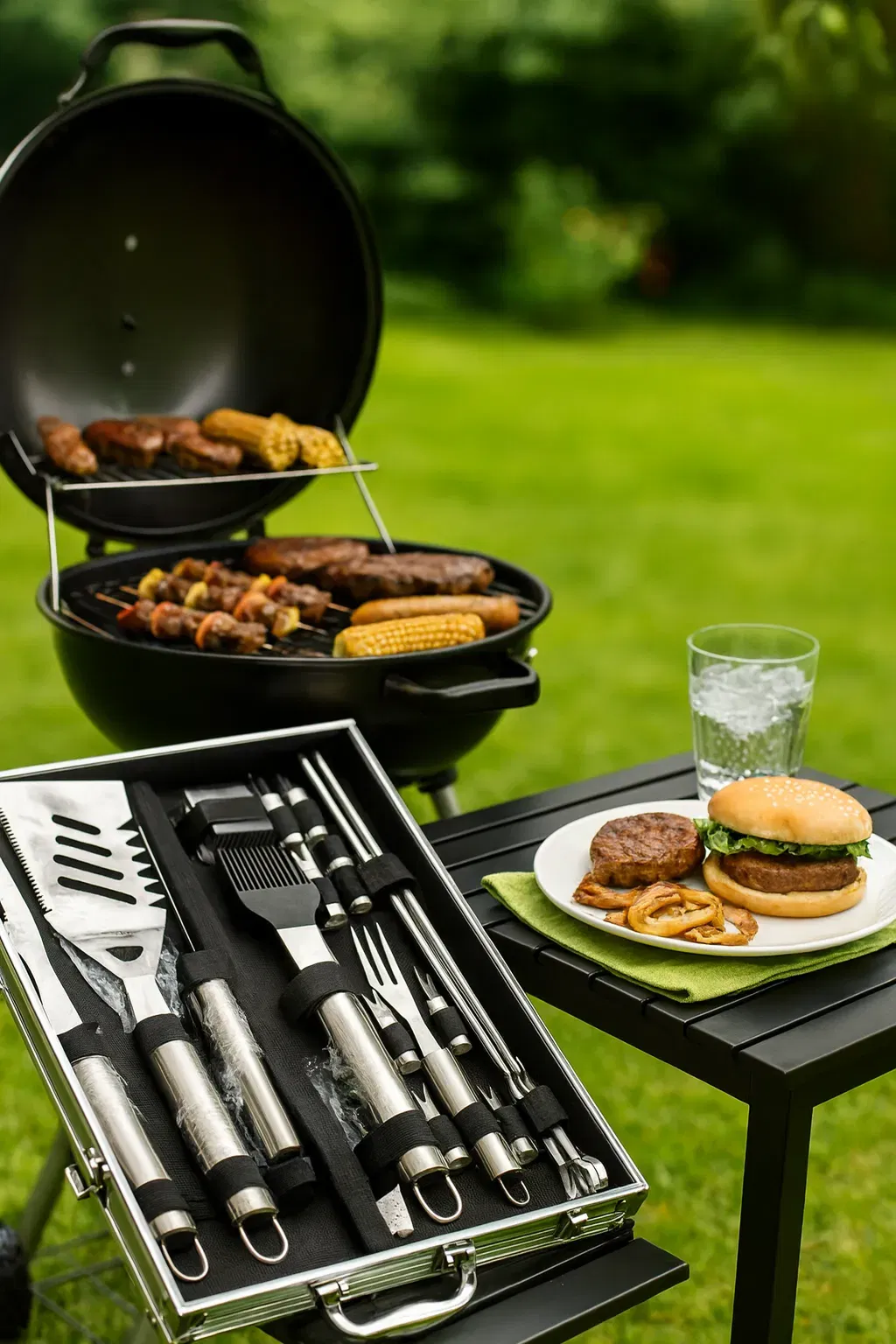 Romanticist BBQ Grillbesteck Set im Alukoffer – 20-teilig – Edelstahl – NEU & unbenutzt - Bild 1